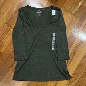 Old Navy Women's Dark Green Long Sleeve Top